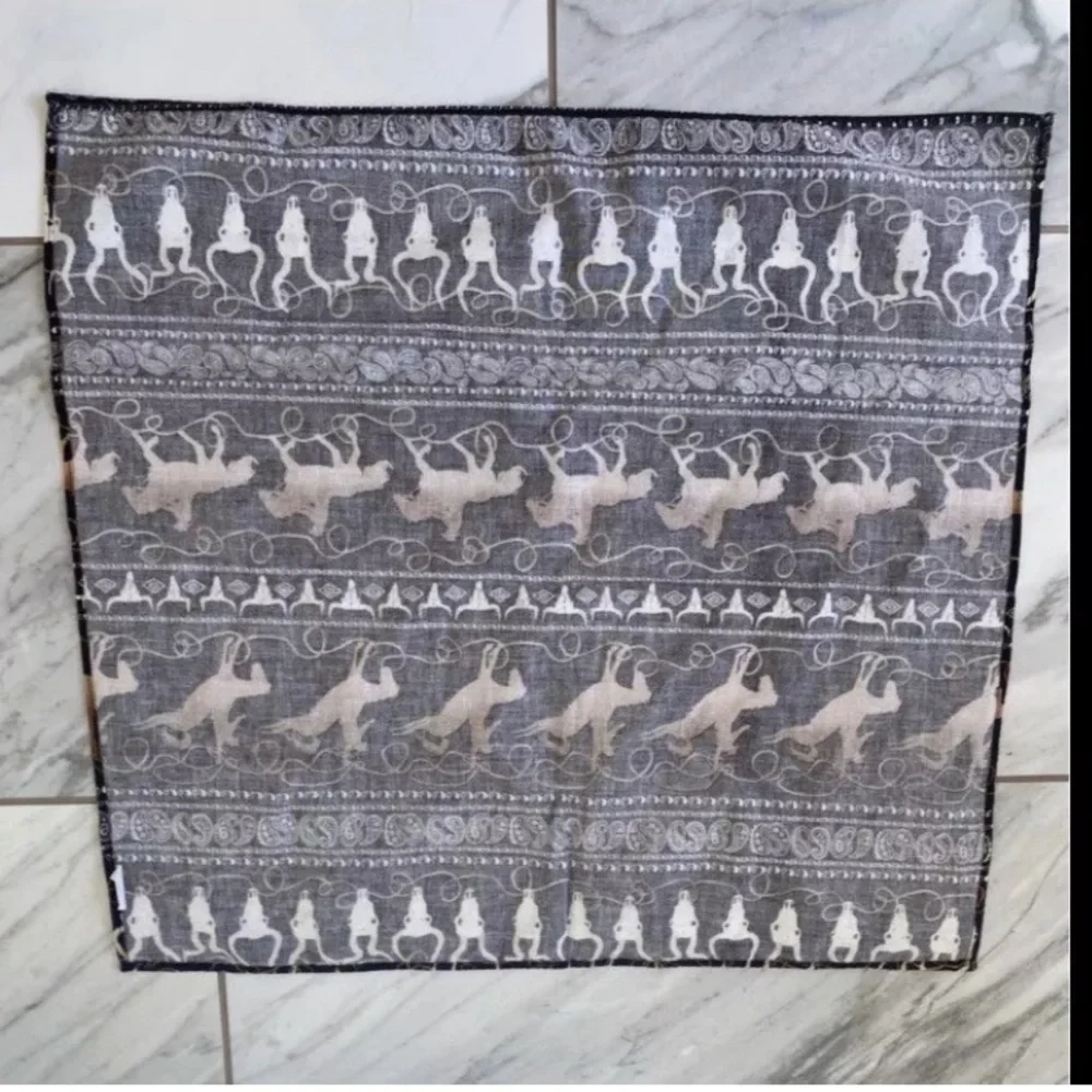 Rockmount Bandana Brown Bronco Skull Scarf